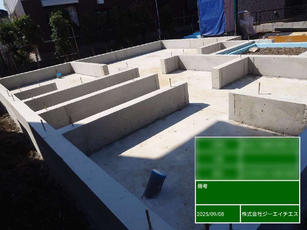 基礎工事完了しました