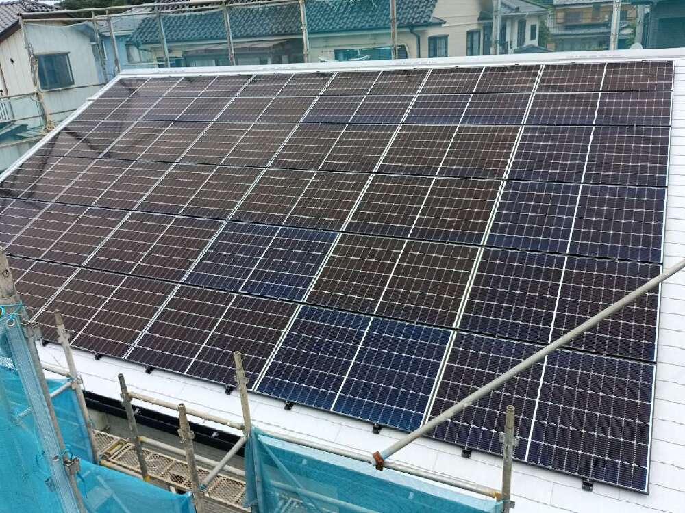 太陽光パネル設置完了しました！
