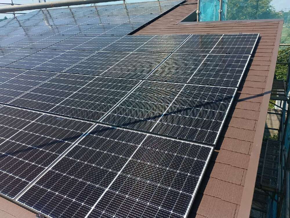 太陽光パネル施工しました！