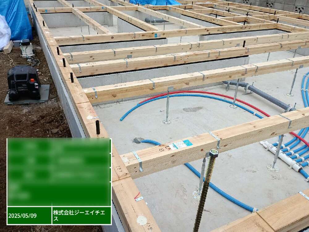 土台施工しました！